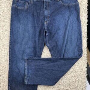 Eddie Bauer Pants Men's 40x30 Blue Straight Leg Outdoor Hiking Camping Jeans